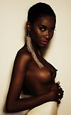 Beautiful as a model this African goddes stands with pride